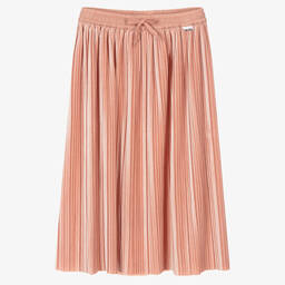 Molo-Teen Girls Pink Velour Skirt | Childrensalon Outlet