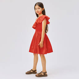 Molo-Красное платье с ассиметричным верхом | Childrensalon Outlet