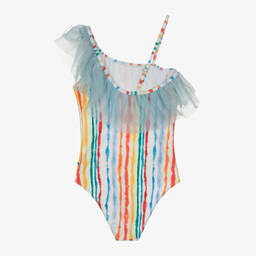 Molo-Купальник в полоску с отделкой из тюля (UPF50+) | Childrensalon Outlet