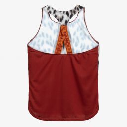 Molo-Teen Ivory Leopard Sports Top | Childrensalon Outlet