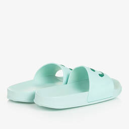 Molo-Teen Mint Green Smiling Face Sliders | Childrensalon Outlet