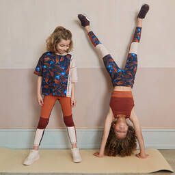Molo-Teen Orange Sports Leggings  | Childrensalon Outlet