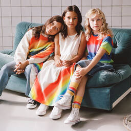 Molo-تيشيرت تينز قطن عضوي بألوان قوس قزح | Childrensalon Outlet