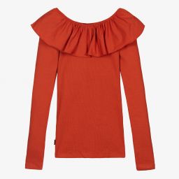 Molo-توب تينز بناتي قطن عضوي جيرسي لون أحمر | Childrensalon Outlet