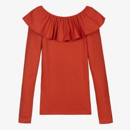 Molo-توب تينز بناتي قطن عضوي جيرسي لون أحمر | Childrensalon Outlet