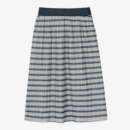 Molo-Teen Silver & Blue Lurex Skirt | Childrensalon Outlet