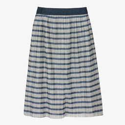 Molo-Teen Silver & Blue Lurex Skirt | Childrensalon Outlet