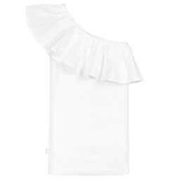 Molo-Teen White One-Shoulder Top | Childrensalon Outlet