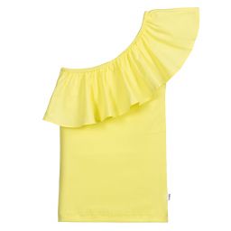 Molo-Teen Yellow One-Shoulder Top | Childrensalon Outlet