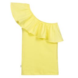 Molo-Teen Yellow One-Shoulder Top | Childrensalon Outlet