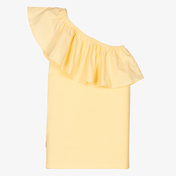 Molo-Teen Yellow One-Shoulder Top | Childrensalon Outlet