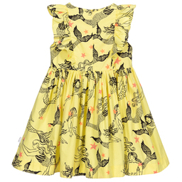 Molo-Желтое хлопковое платье с русалками | Childrensalon Outlet