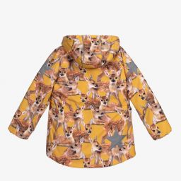 Molo-Yellow Fawns Print Ski Jacket | Childrensalon Outlet