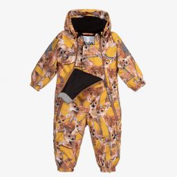 Molo-Yellow Fawns Snowsuit  | Childrensalon Outlet