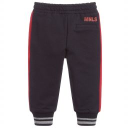 Monnalisa-Синие спортивные брюки из хлопка для малышей | Childrensalon Outlet