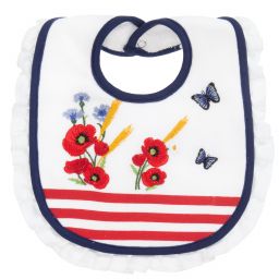 Monnalisa Бебе-Baby Girls Cotton Bib | Childrensalon Outlet