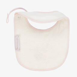 موناليزا-مريلة بطبعة تيدي بير قطن لون عاجي وزهري | Childrensalon Outlet