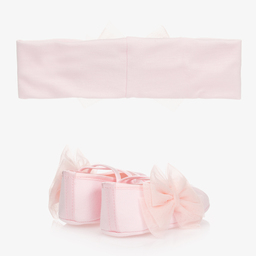 Monnalisa Ensemble Ballerines Rose Bebe Fille Childrensalon Outlet