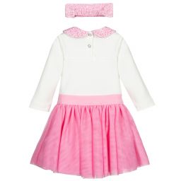 Monnalisa-Baby Girls Pink Skirt Set | Childrensalon Outlet