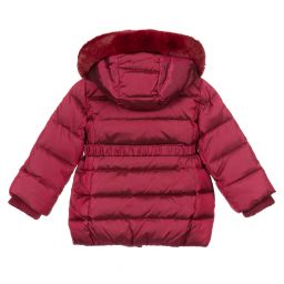 Monnalisa-Красный пуховик для девочек | Childrensalon Outlet
