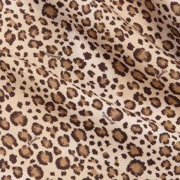 Monnalisa-Beige Leopard Print Shirt | Childrensalon Outlet