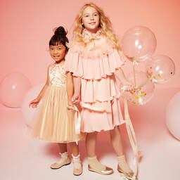 Monnalisa-Бежевые туфли из лакированной кожи | Childrensalon Outlet