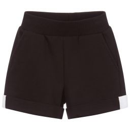 Monnalisa-Black Cotton Disney Shorts | Childrensalon Outlet