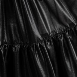 Monnalisa-Black Dress & Belt   | Childrensalon Outlet