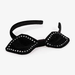 موناليزا-طوق للشعر مخمل لون أسود للبنات | Childrensalon Outlet