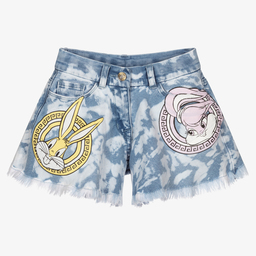 Monnalisa-Blue Bugs Bunny & Lola Shorts | Childrensalon Outlet