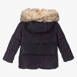 Monnalisa-Синий пуховик | Childrensalon Outlet