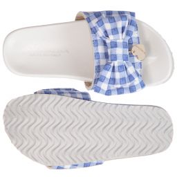 موناليزا-شبشب سلايدرز جينغهام للبنات | Childrensalon Outlet