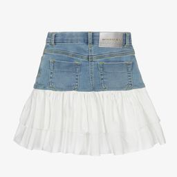Monnalisa-Blue & White Tweety Skirt | Childrensalon Outlet