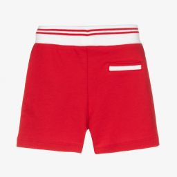 Monnalisa-Красные хлопковые шорты для мальчиков | Childrensalon Outlet