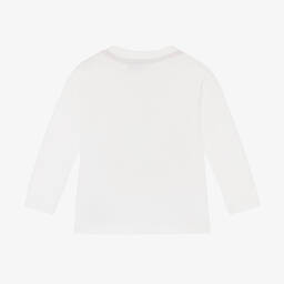 Monnalisa-Белый хлопковый топ Peanuts | Childrensalon Outlet