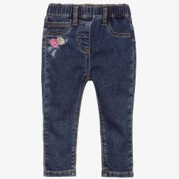 Monnalisa-Dark Blue Disney Jeggings | Childrensalon Outlet