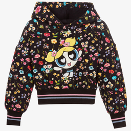 Monnalisa-Floral Powerpuff Girls Hoodie | Childrensalon Outlet