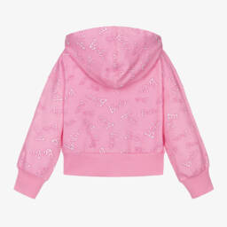Monnalisa-Girls Barbie Pink Jersey Hoodie | Childrensalon Outlet