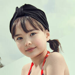 Monnalisa-Girls Black Cotton Headband | Childrensalon Outlet