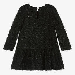 Monnalisa Chic-فستان لوريكس لون أسود | Childrensalon Outlet