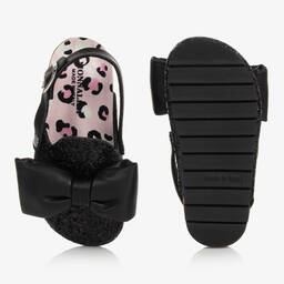 Monnalisa-Girls Black Glitter Clogs | Childrensalon Outlet