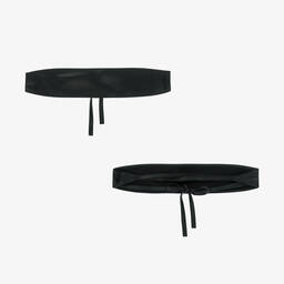 Monnalisa-فستان شبك وتول غليتر لون أسود | Childrensalon Outlet