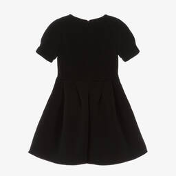 Monnalisa-فستان نيوبرين جيرسي لون أسود | Childrensalon Outlet