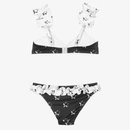 Monnalisa-Черно-белое бикини для девочек | Childrensalon Outlet
