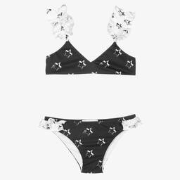 Monnalisa-Черно-белое бикини для девочек | Childrensalon Outlet