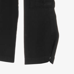 Monnalisa-بنطلون كارغو ليوسيل تويل لون أسود للبنات | Childrensalon Outlet