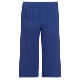 Monnalisa-Girls Blue Cotton Culottes | Childrensalon Outlet