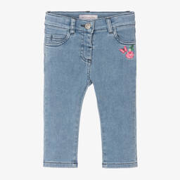 Monnalisa-Голубые джинсы для девочек | Childrensalon Outlet
