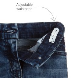 Monnalisa Chic-تنورة قطن دنيم لون أزرق | Childrensalon Outlet