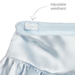 Monnalisa Chic-Girls Blue Floral Skirt | Childrensalon Outlet